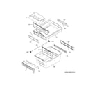 GE GNE27JMMNFES freezer shelves diagram