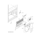 GE GFE26JBMNFTS freezer section diagram