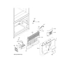 GE GNE27JGMNFWW freezer section diagram