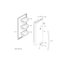 GE GNE27EYMNFFS fresh food door - rh diagram