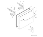 GE GNE27EYMTFFS freezer door diagram