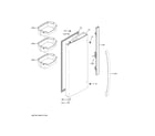 GE GNE27EYMTFFS fresh food door - lh diagram