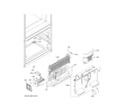 GE GNE27EYMTFFS freezer section diagram