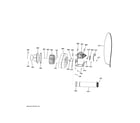 GE VFD31EDSR0WW blower & motor assembly diagram