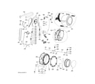 GE VFW310SSR0WW tub & motor diagram