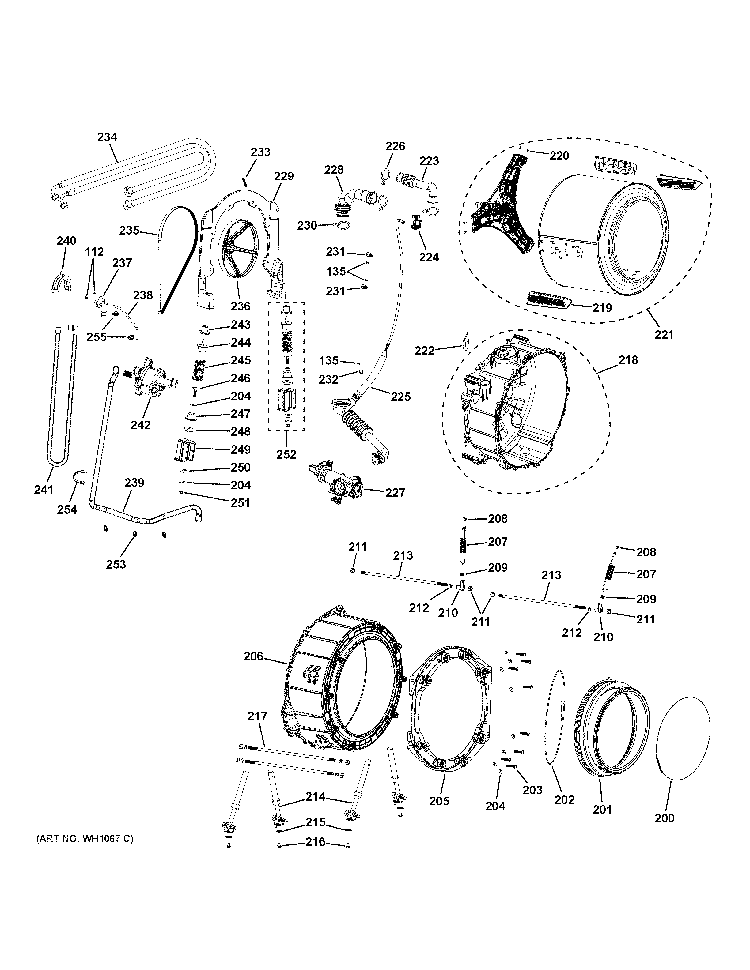 Tub & motor