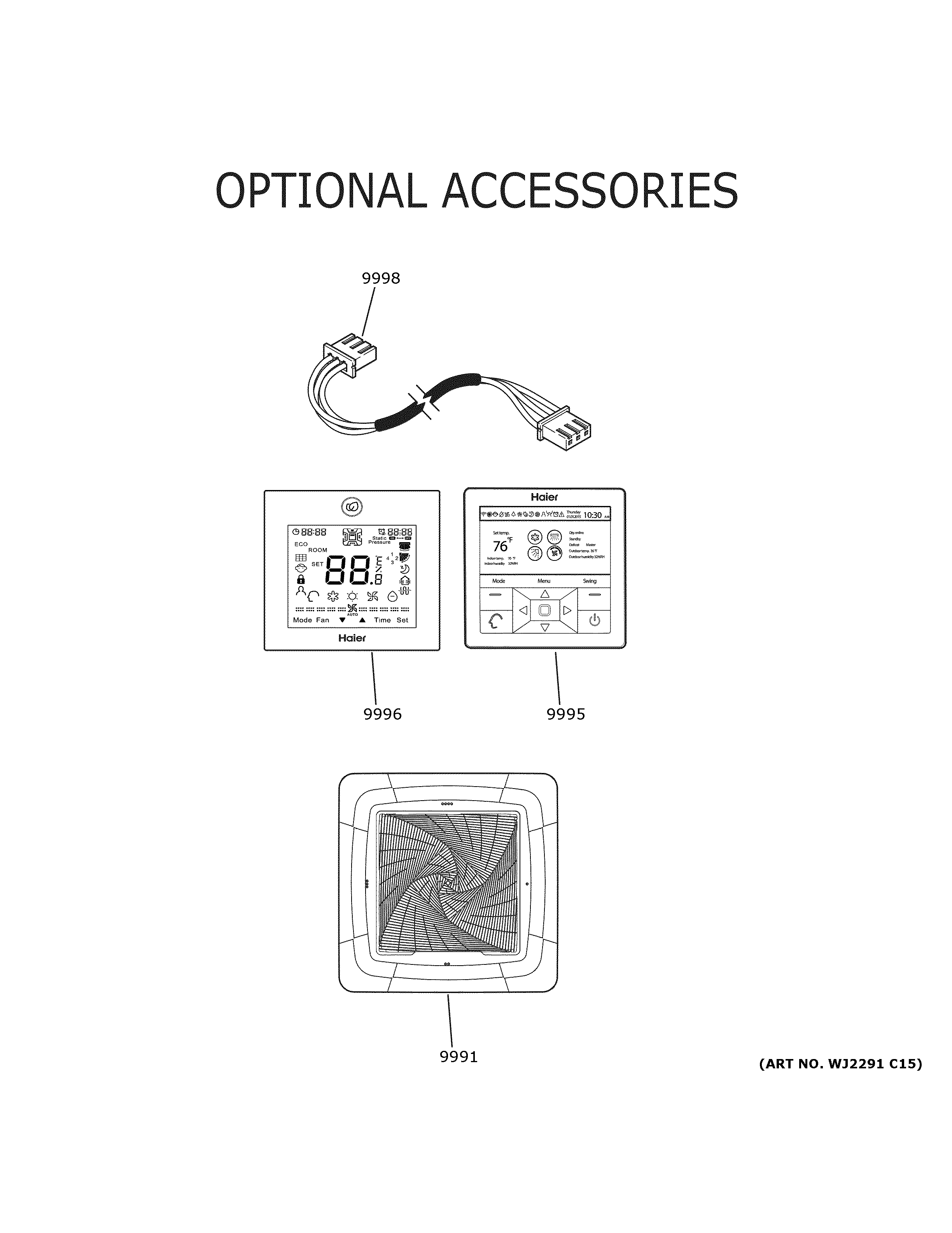 Optional accessories