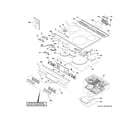 GE CHS90XP2M1S1 control panel & cooktop diagram