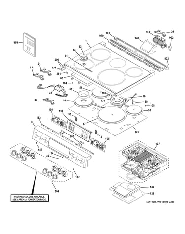 Control panel & cooktop