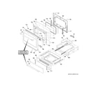 GE CHS90XP2M1S1 door & drawer parts diagram