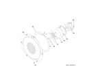 GE CHS90XP2M1S1 convection fan diagram