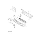 GE GFD55ESPR3RS controls & backsplash diagram