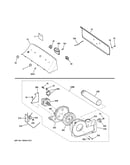 Backsplash, blower & motor assembly