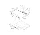 GE PT7550BL8TS center spacer diagram