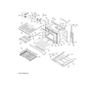 GE PT7550BL8TS lower oven diagram