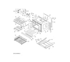 GE PT7550BL7TS lower oven diagram