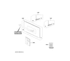 GE CSB913P4N1W2 door parts diagram