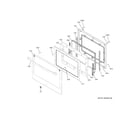 GE JKD5000SV1SS lower door diagram