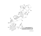 GE GFD55GSSN1WW gas valve & burner assembly diagram