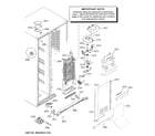 GE GSS23GGPBCBB freezer section diagram