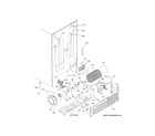 GE GSE23GGPBCWW machine compartment diagram