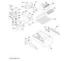 GE GSS23GGPECBB ice maker & dispenser diagram