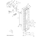 GE GSS23GMPFCES freezer door diagram