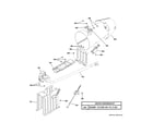 GE GFD55GSSN3WW gas valve & burner assembly diagram