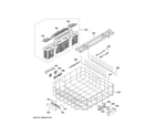 GE ZDT985SIN0II lower rack assembly diagram