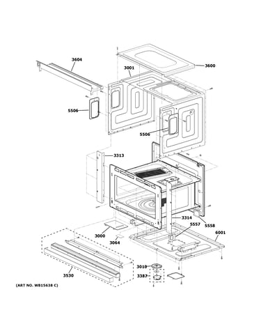 Oven cavity parts