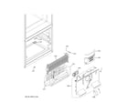 GE GFE26JGMTFBB freezer section diagram