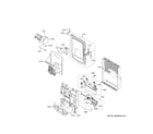 GE CFE28TP2MJS1 ice maker & dispenser diagram