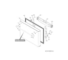 GE CFE28TP2MKS1 freezer door diagram