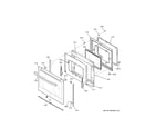 GE JS760DP6BB door diagram