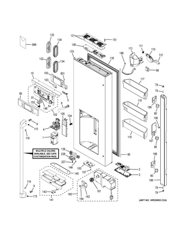 Dispenser door