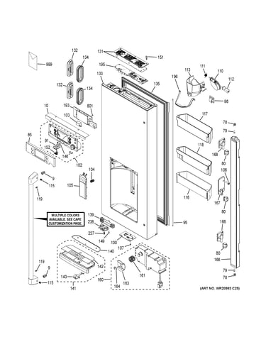 Dispenser door