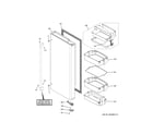 GE CYE22TP2MCS1 fresh food door - rh diagram