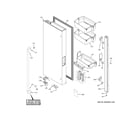 GE CWE23SP2MDS1 fresh food door - lh diagram