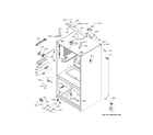 GE CYE22TP2MES1 case parts diagram