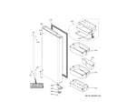 GE CWE23SP3MGD1 fresh food door - rh diagram