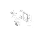 GE CYE22UP2MCS1 ice maker & dispenser diagram