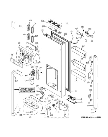 Dispenser door