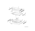 GE CVE28DP3ND1 freezer shelves diagram