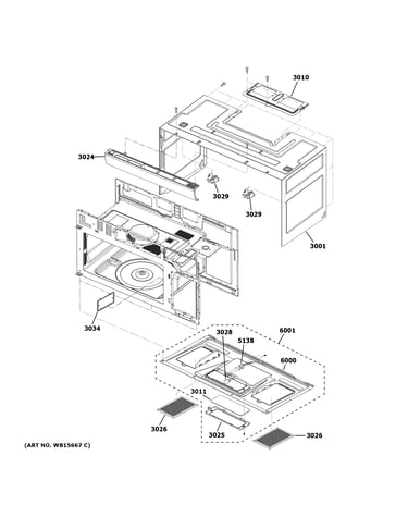 Oven cavity parts