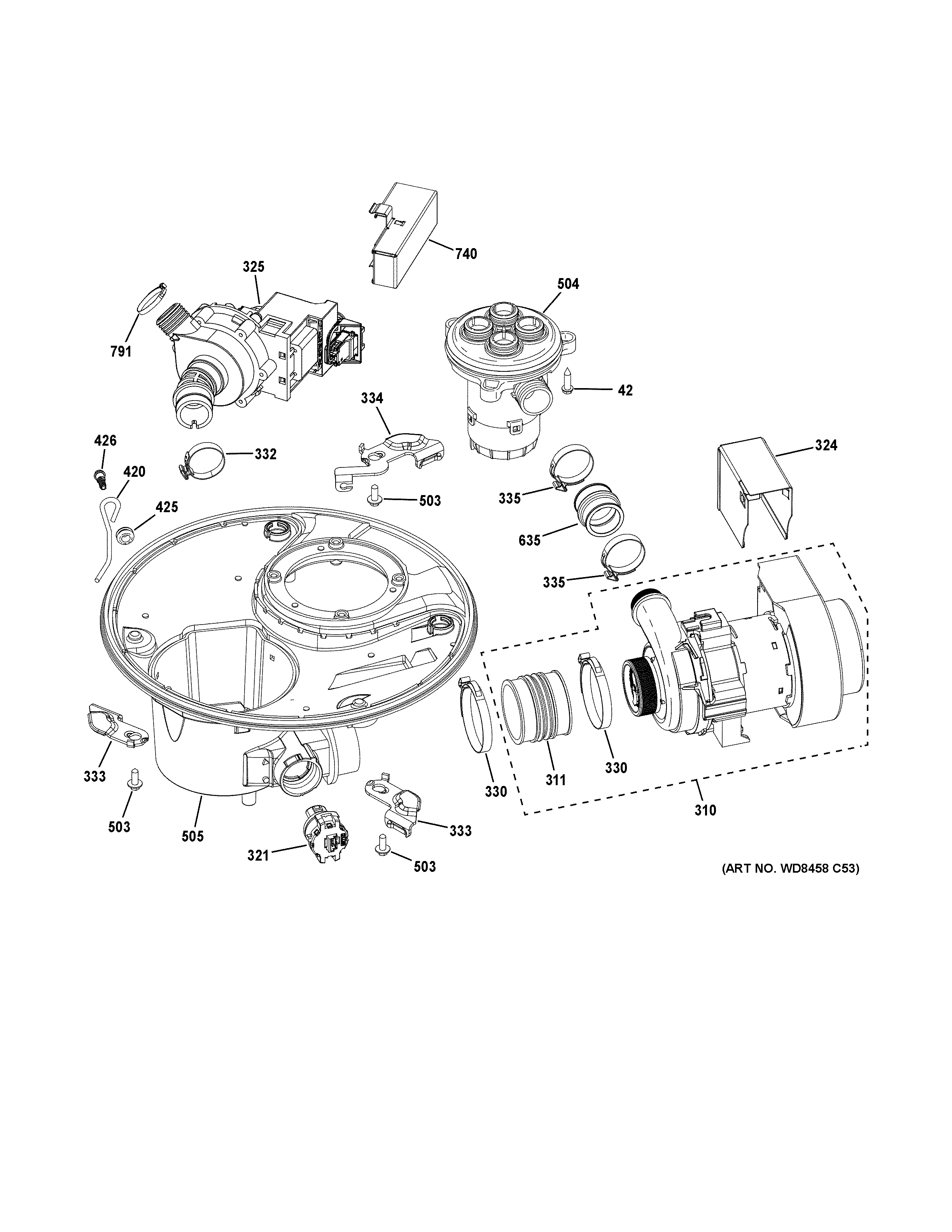 Sump & motor mechanism