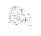 GE GDT720SGF0WW sump & motor mechanism diagram