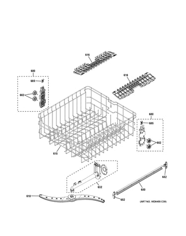 Upper rack assembly
