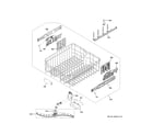 GE PDP755SBV1TS upper rack assembly diagram