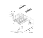 GE GDT550HGD6BB upper rack assembly diagram