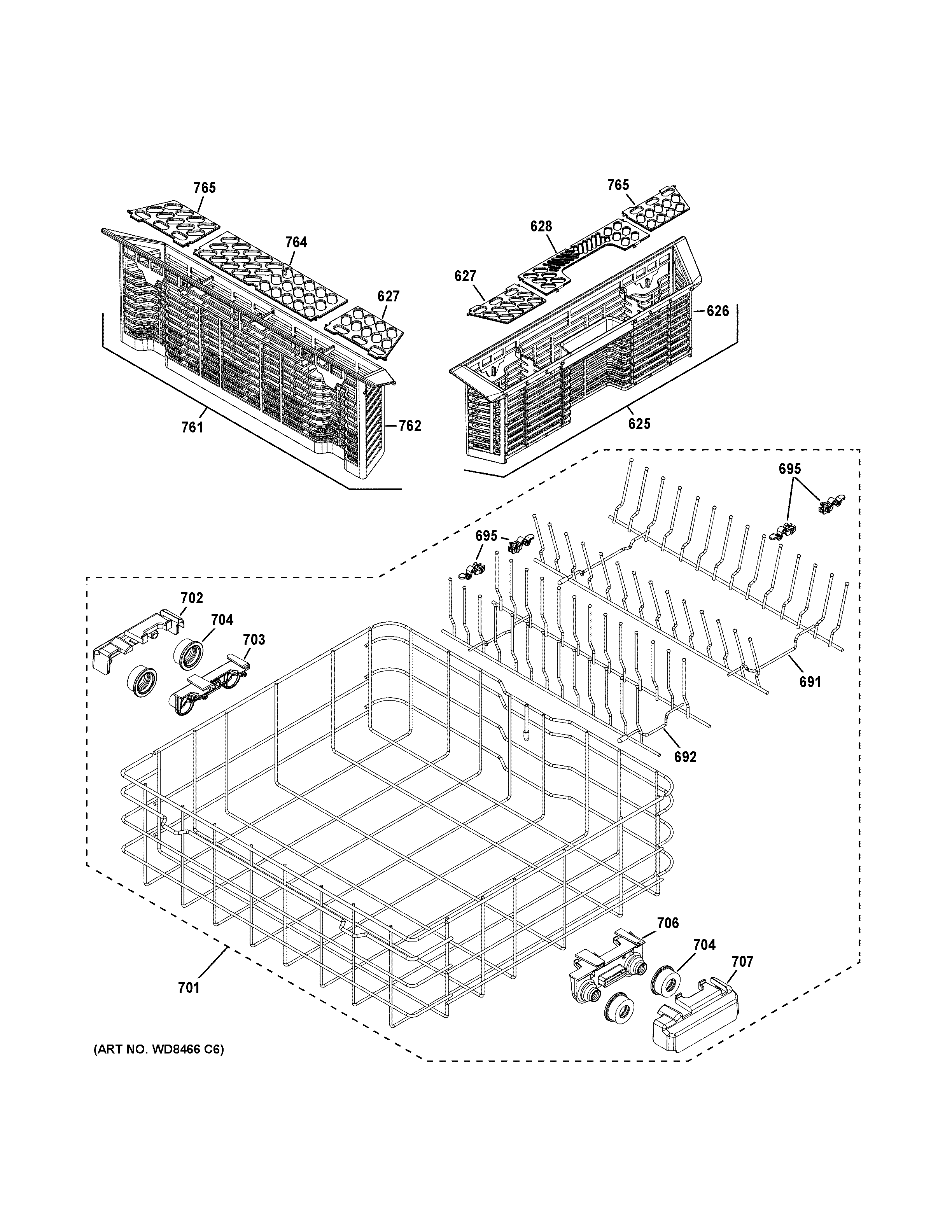 LOWER RACK ASSEMBLY